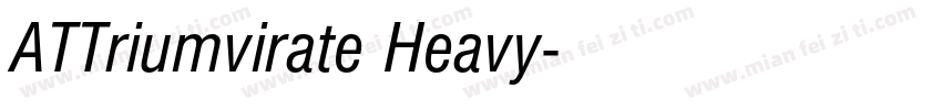 ATTriumvirate Heavy字体转换